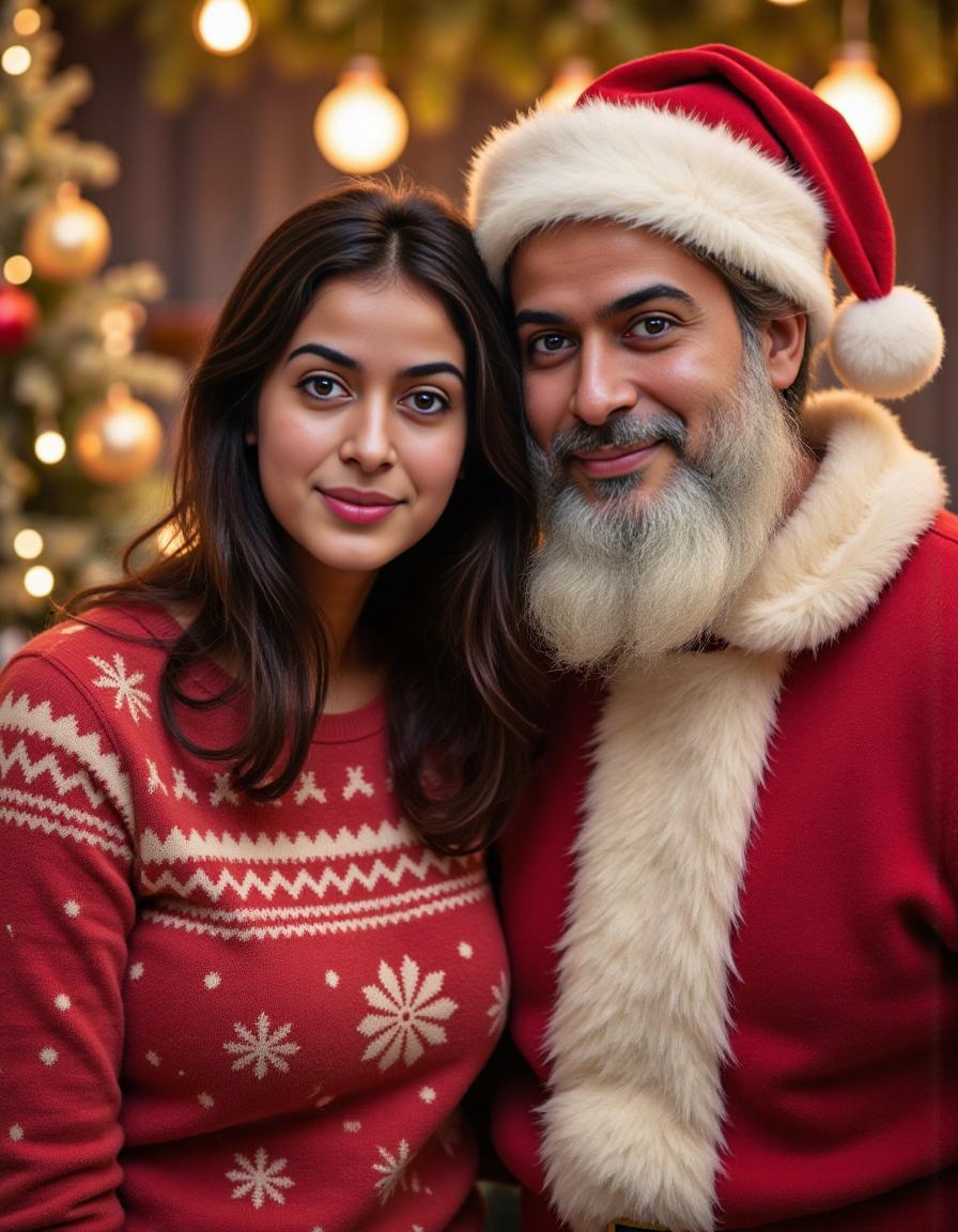 AI Christmas Photoshoot: Outdoor scene with natural light | Unrealshot AI