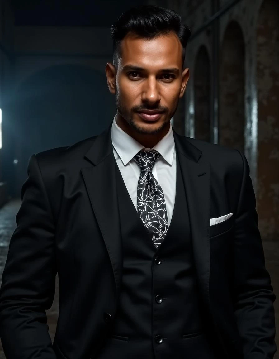 Corporate AI headshot of a man in business attire - Unrealshot AI