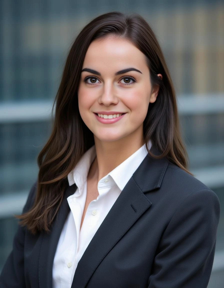 AI-generated corporate portrait of a woman - Unrealshot AI