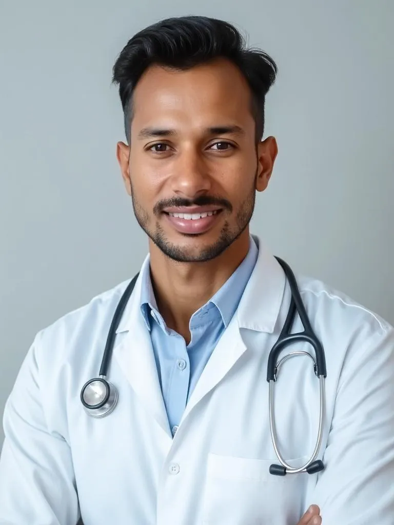 - MD doctor AI headshot of a man - Unrealshot AI